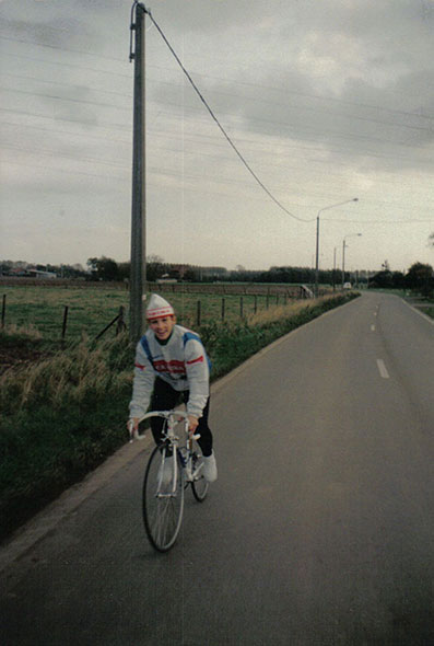 Lyne Tremblay, entrainement en vélo